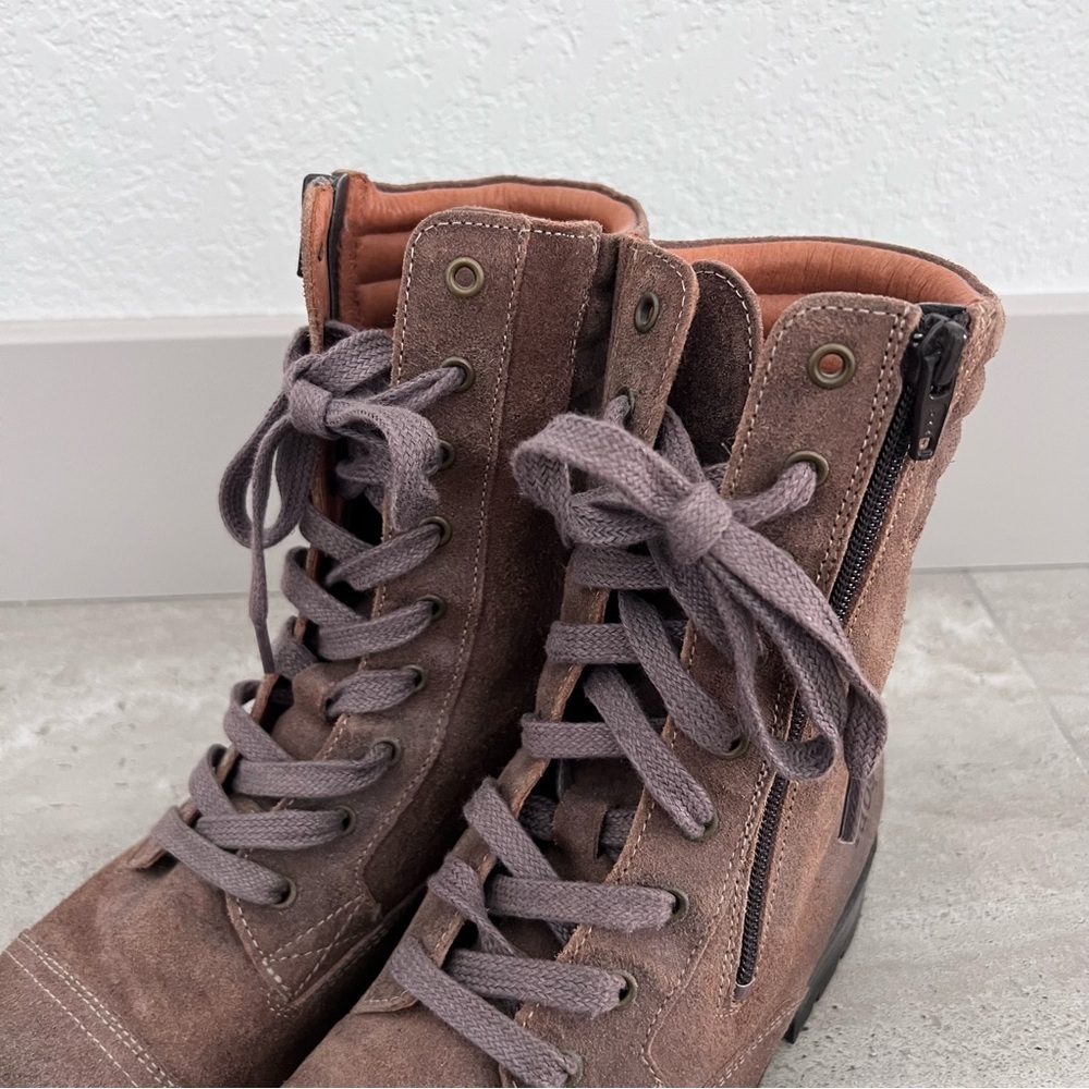 Taos Footwear Renegade Taupe Rugged Boots Shoes Zip Women Size 9-9.5 RGD-27697 , - Picture 9 of 16